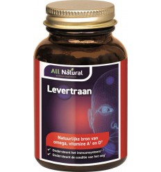 All Natural Levertraan vitamine a & d 100 capsules