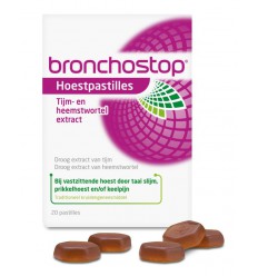 Bronchostop Hoestpastille tijm heemst 20 pastilles