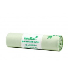 Biomat wastebag compostable 30 liter 10 stuks