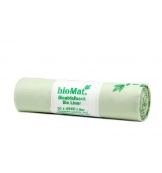 Biomat Wastebag compostable 40/60 liter 10 stuks