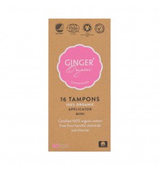 Ginger Organic Tampon mini met applicator 16 stuks
