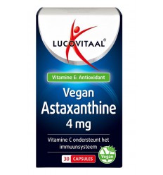 Lucovitaal Astaxanthine 4 mg vegan 30 capsules
