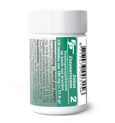 Fytotherapie Medizimm Zeton 2 120 tabletten kopen