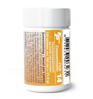 Fytotherapie Medizimm Zvyk 14 120 tabletten kopen