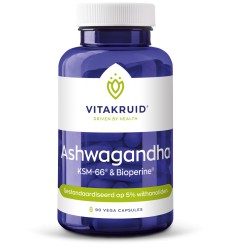 Vitakruid Ashwagandha KSM-66 & biologischperine 90 vcaps