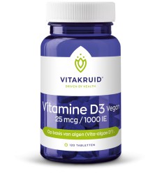 Vitakruid Vitamine D3 Vegan 25 mcg 120 tabletten