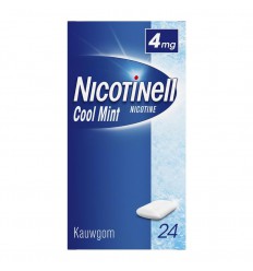 Nicotinell Kauwgom cool mint 4 mg 24 stuks