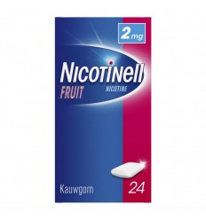 Nicotinell Kauwgom Fruit 2 mg 24 stuks