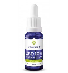 Vitakruid CBD olie 10% full spectrum 10 ml