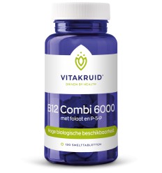 Vitakruid B12 Combi 6000 met folaat & P-5-P 120 tabletten
