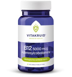 Vitakruid B12 5000 mcg adenosylcobalamine 60 tabletten