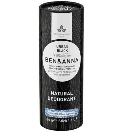 Ben & Anna Deodorant urban black papertube 40 gram