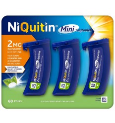 Niquitin Zuigtablet mini mint 2 mg 60 zuigtabletten