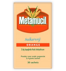 Metamucil Orange suikervrij 30 sachets
