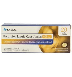 Sanias Ibuprofen 400 mg 20 liquid caps