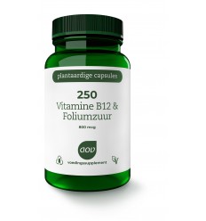 AOV 250 Vitamine B12 & foliumzuur 60 vcaps