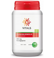 Vitals Teunisbloemolie 500 mg biologisch 100 softgels