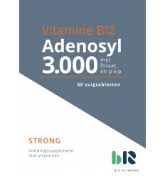 B12 Vitamins Adenosyl 3000 met folaat 60 zuigtabletten
