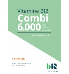 B12 Vitamins B12 combi 6000 met folaat & P-5-P 60 tabletten
