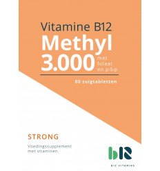 B12 Vitamins Methyl 3000 met folaat 60 tabletten