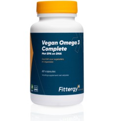 Fittergy Omega 3 vegan 150 mg DHA 75 mg EPA 60 capsules