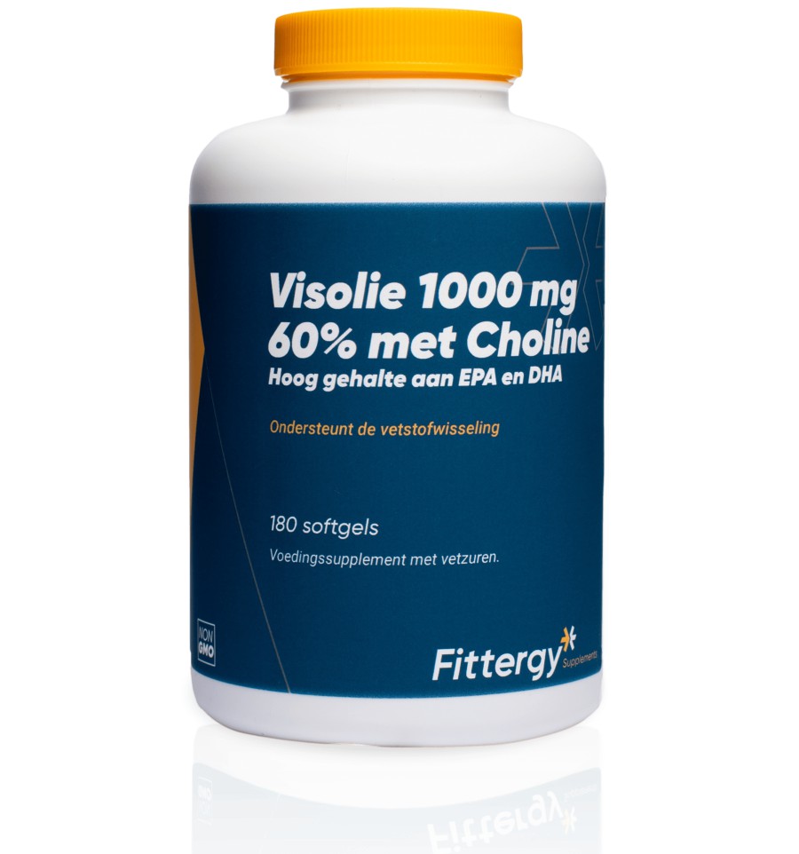wenselijk Voorwaarde Paard Fittergy Visolie 1000 mg 60% met choline 180 softgels kopen?