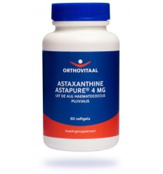 Orthovitaal astaxanthine astapure 4 mg 60 stuks