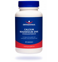 Orthovitaal Calcium magnesium zink 60 tabletten