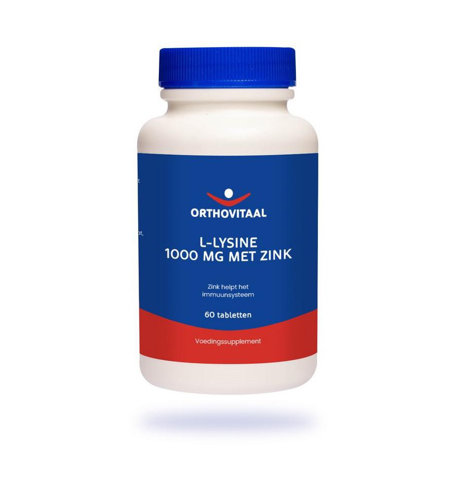 Split kubiek adverteren Orthovitaal L-Lysine 1000 mg met zink 60 tabletten kopen?