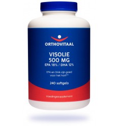 Orthovitaal Visolie 500 mg EPA 18% DHA 12% 240 softgels