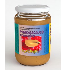Monki Pindakaas crunchy met zout 650 gram