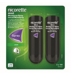 Nicorette Mondspray Mint 1 mg duoverpakking