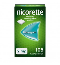 Nicorette Kauwgom 2 mg classic 105 stuks