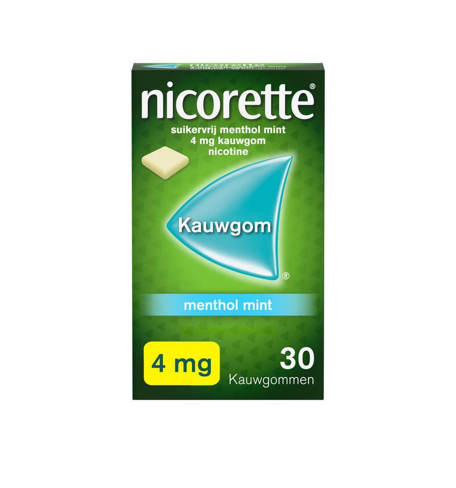 vertegenwoordiger Zachtmoedigheid Offer Nicorette Kauwgom 4 mg menthol mint 30 stuks kopen?