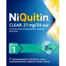 Niquitin Stap clear 21 mg/24 uur 7 stuks