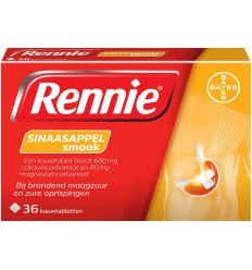 Rennie Sinaasappel 36 kauwtabletten