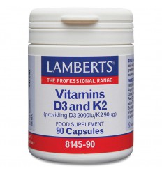Lamberts Vitamine D3 50 mcg en K2 90 mcg 90 capsules