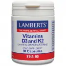Lamberts Vitamine D3 50 mcg en K2 90 mcg 90 capsules