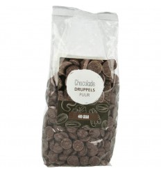 Mijnnatuurwinkel Chocolade druppels puur 400 gram