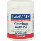 Lamberts Vitamine D3 25 mcg en K2 90 mcg 60 capsules