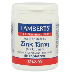 Lamberts Zinc citraat 15 mg 90 tabletten