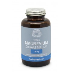 Mattisson Magnesium citraat malaat met actieve vorm vit. b6 120 vcaps