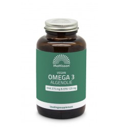 Mattisson Vegan omega 3 algenolie 180 softgels