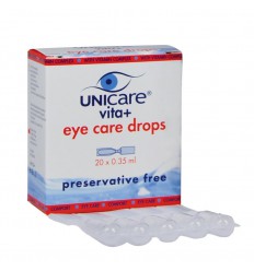 Unicare Vita+ eye care oogdruppels 0.35 ml 20 ampullen