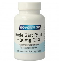 Nova Vitae Rode gist rijst + 30 mg Q10 60 vcaps