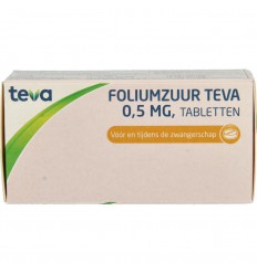 Teva Foliumzuur 0.5 mg 90 tabletten