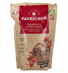 Favrichon Framboos & chocolade crunchy muesli 375 gram