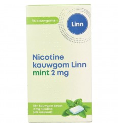 Linn Nicotine kauwgom 2 mg mint 96 stuks