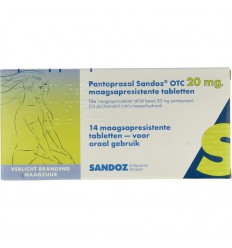 Sandoz Pantoprazol 20 mg 14 stuks