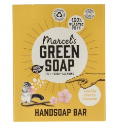 Marcels Green Soap Handzeep bar vanilla & cherry blossom 90 gram